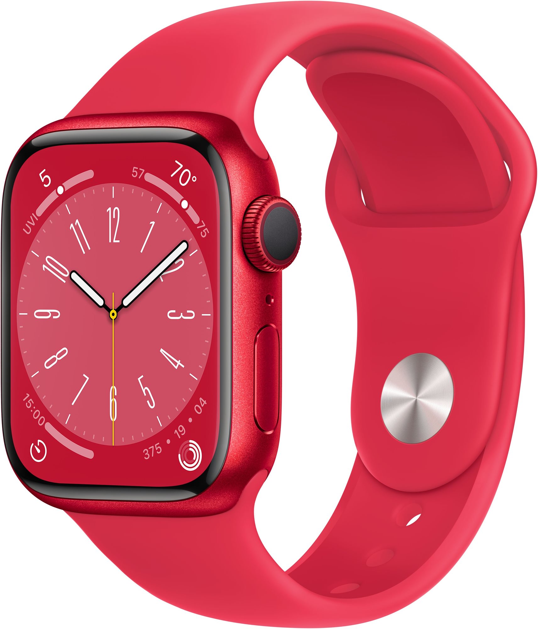 Apple Watch Series 8 45mm GPS Red Aluminium Case with Sport Band