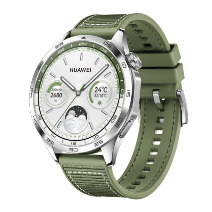 Huawei Watch GT 4 46mm Green Composite Strap