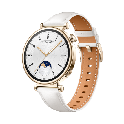Huawei Watch GT 4 41mm White Leather Strap