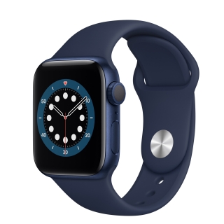 Apple Watch Series 6 40mm Blue Aluminium Case with Sport Band - Deep Navy