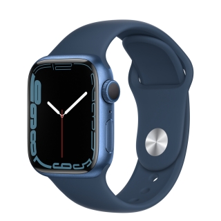 Apple Watch Series 7 41mm Blue Aluminium Case with Sport Band - Abyss Blue