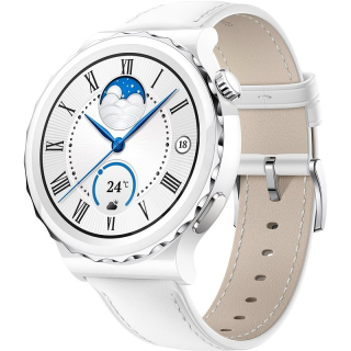 Huawei Watch GT 3 Pro 43mm White Leather Strap