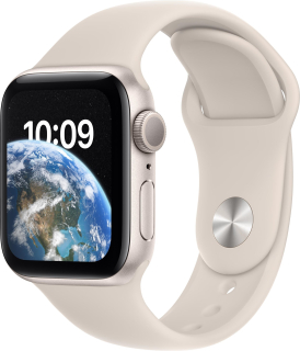 Apple Watch SE (2022) 40mm GPS Starlight Aluminium Case with Sport Band
